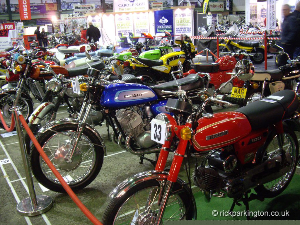 Bikes at the Stafford Classic Mechanics Show 2014