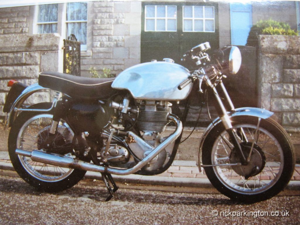 Early days. Blued chrome highlights restrictive silence baffles.